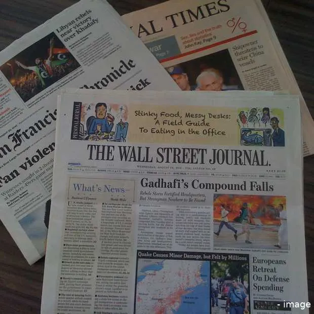 deel oplage wall street journal europa v