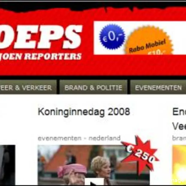 doek valt voor skoeps