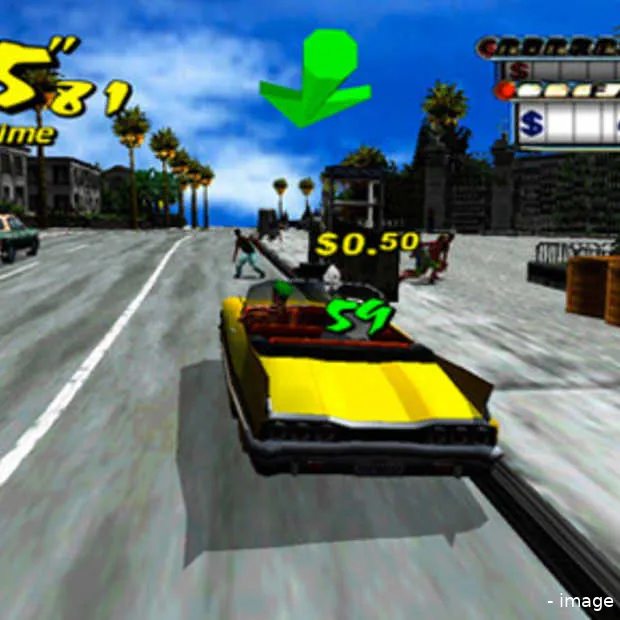 dreamcast games komen crazy taxi sonic a