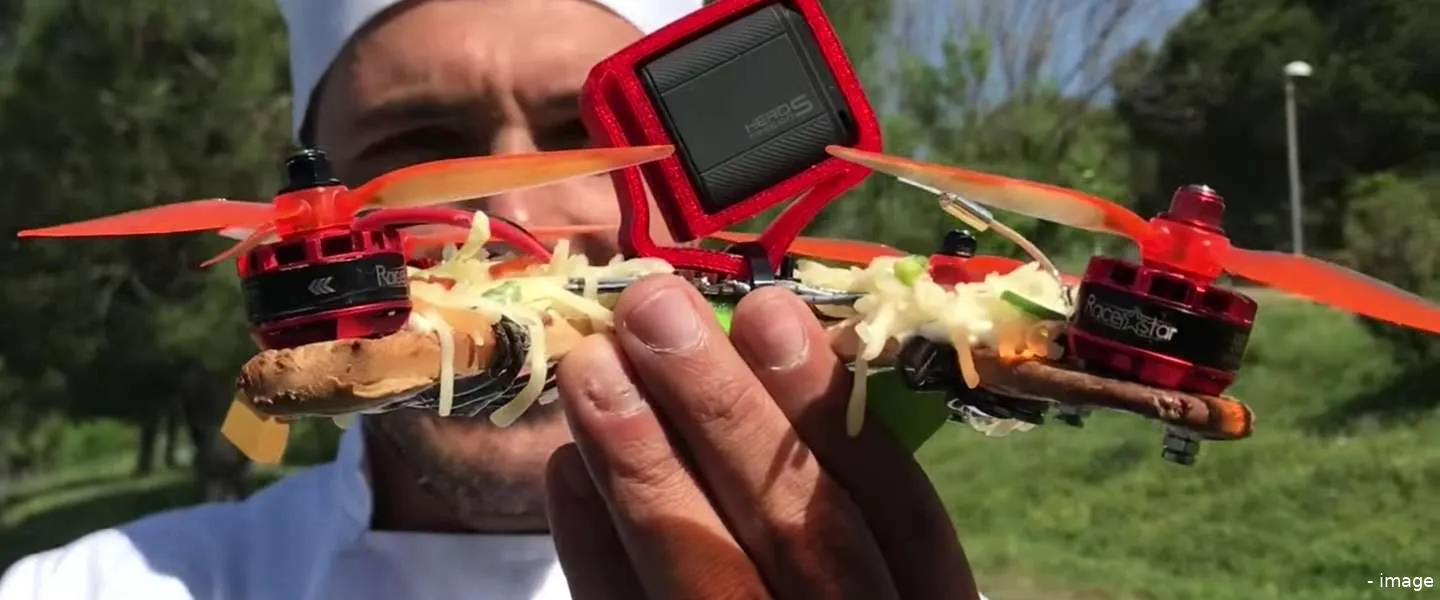 drone pizza youtube