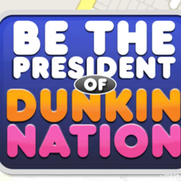 dunkin donuts check in campagne presiden
