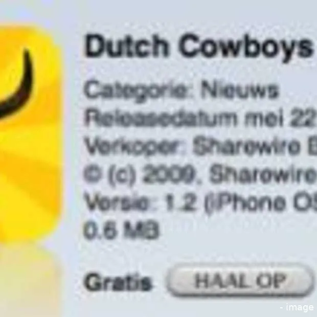 dutchcowboys iphone app populair
