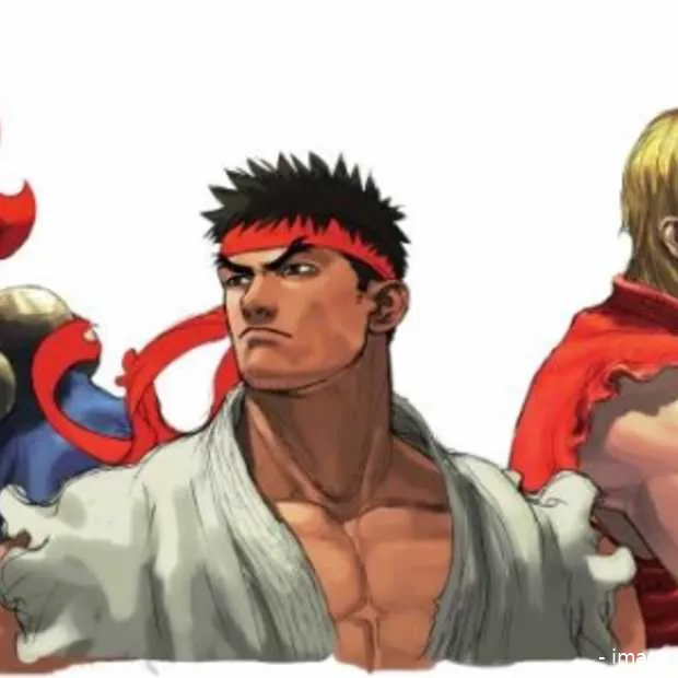echte street fighter kunst binnen handbe
