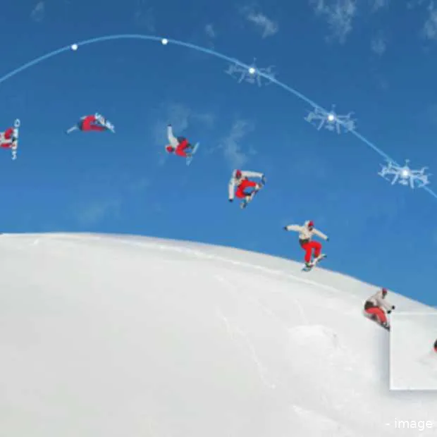 een automatisch vliegende follow cam