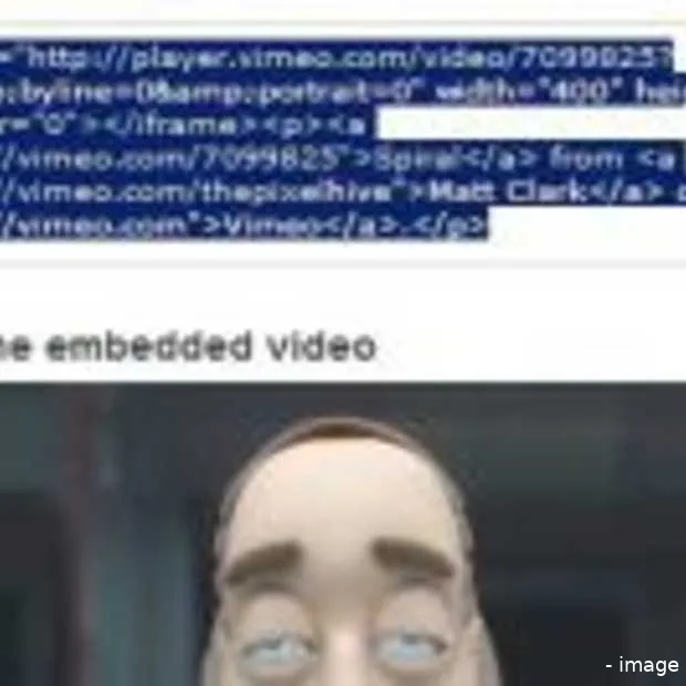 een vimeo universal player voor onder an