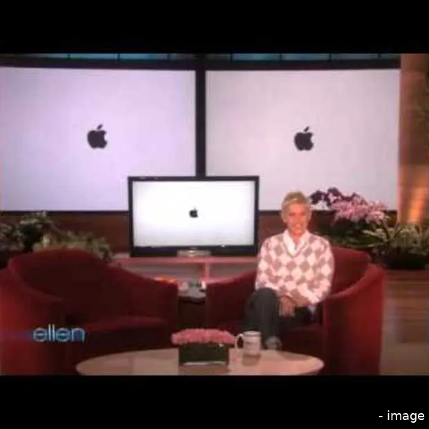 ellen parody on apple iphone then apolog