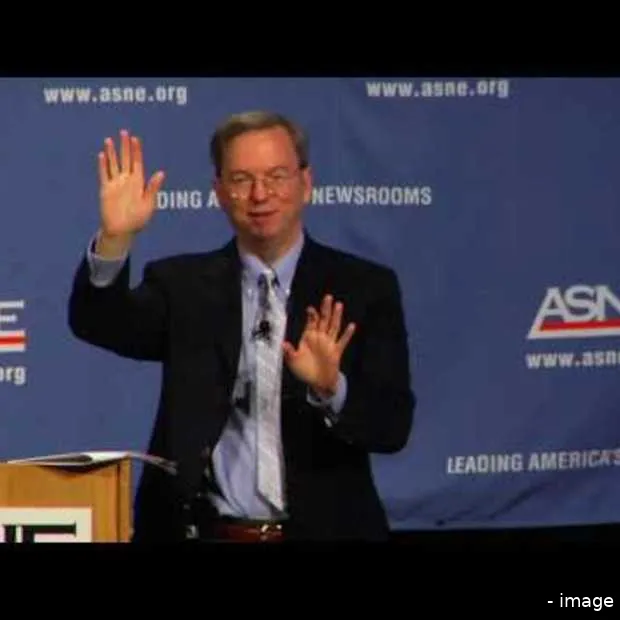 eric schmidt at the asne newsnow 2010 id