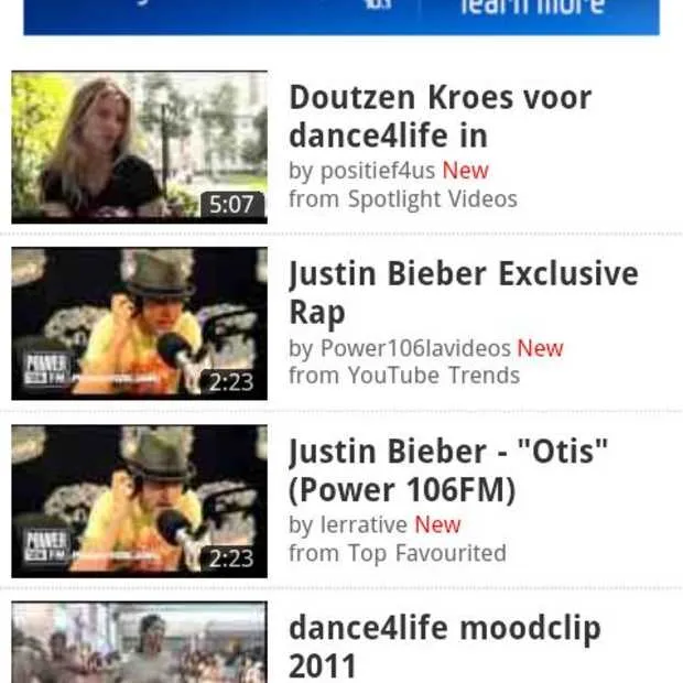 exclusief adverteren op mobiele versie v