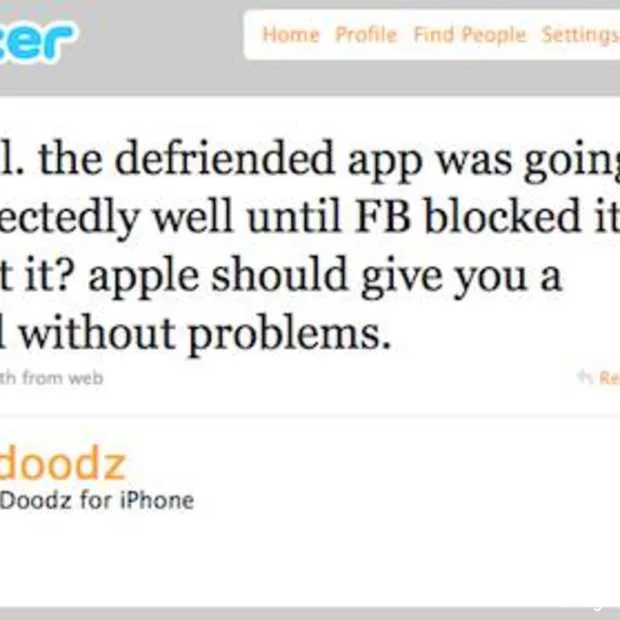 facebook brengt nu ook defriended app om