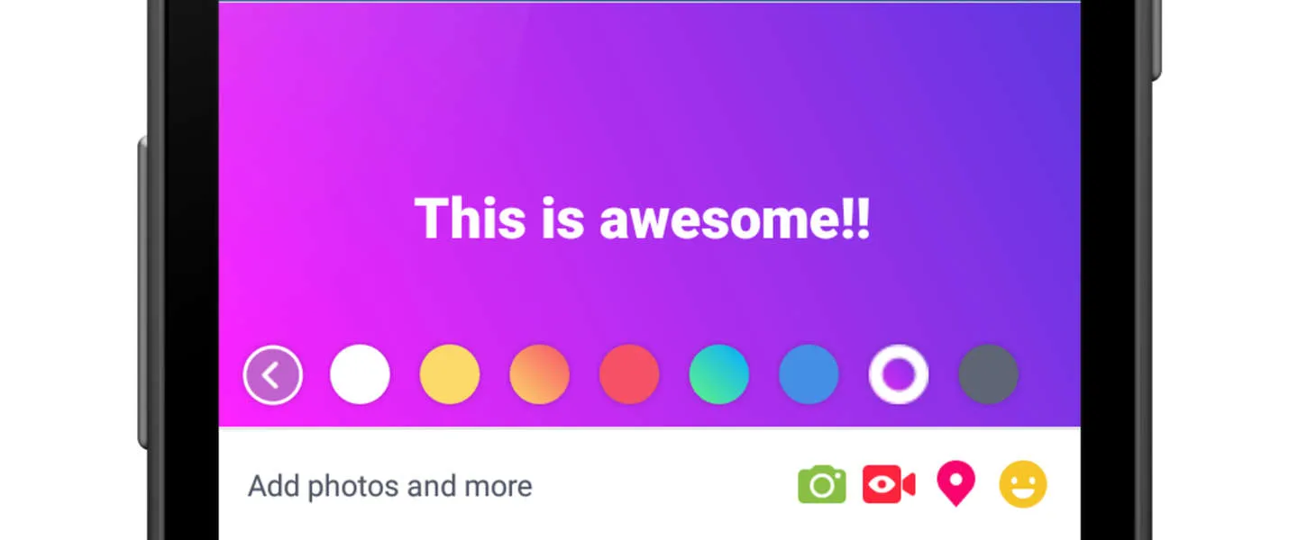 facebook kleuren status