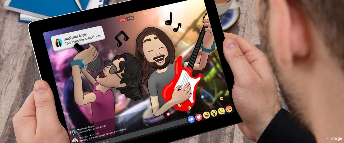 facebook spaces vr livestreaming