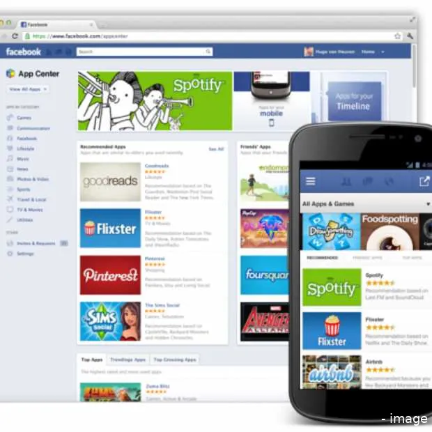 facebook start met de uitrol van app cen