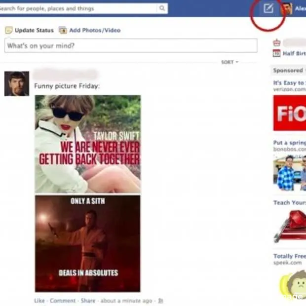 facebook test nieuwe knop uit voor statu