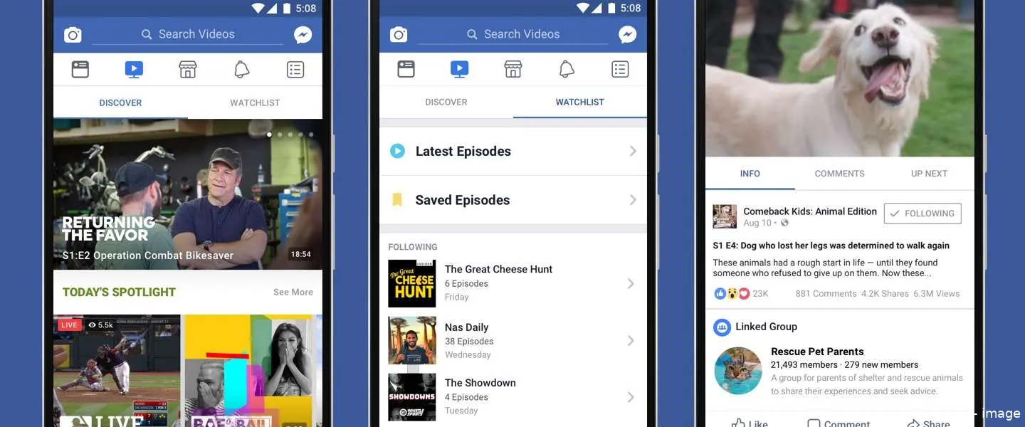 facebook video watch tab