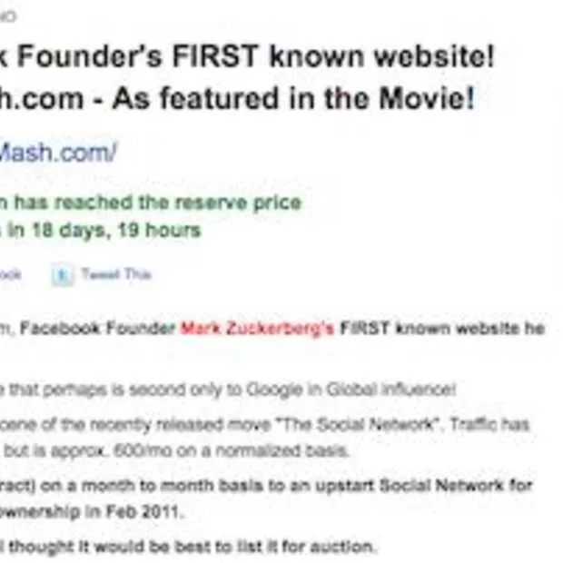 facemash com de voorloper van facebook s