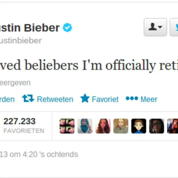 fans van bieber in rep en roer door twee