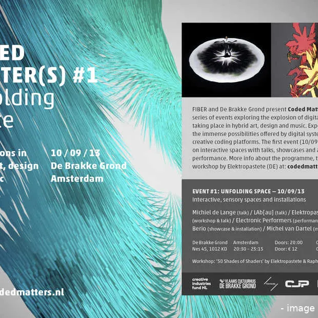 fiber presenteert coded matter s 1 verke