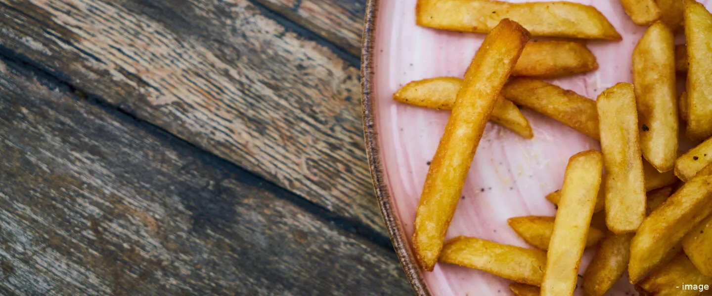 friet op bord