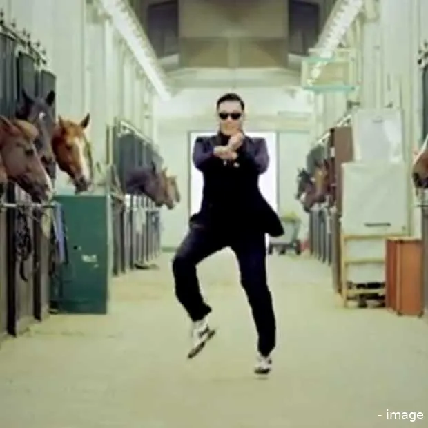 gangnam style alleen op youtube al goed
