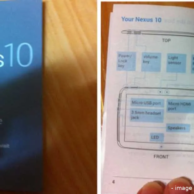 gebruikershandleiding nexus 10 uitgelekt