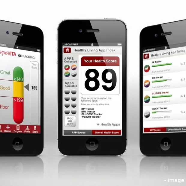 gezondheid en fitness apps in de lift