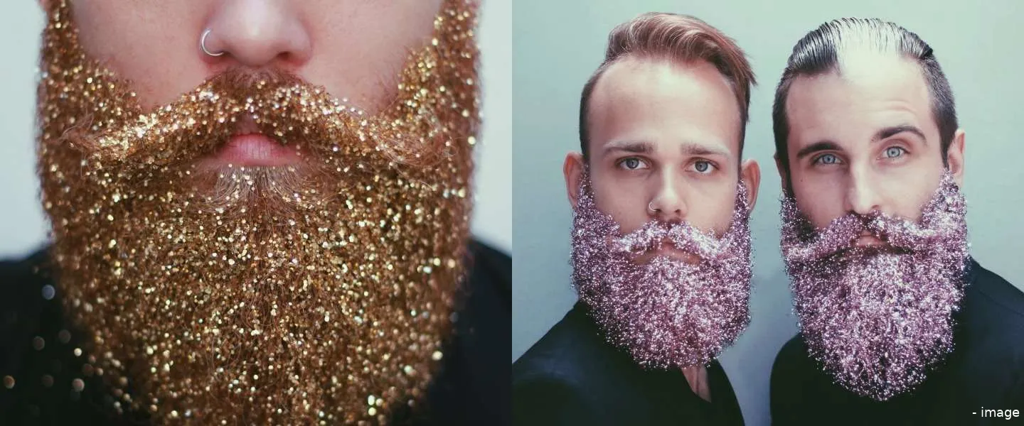 glitter baard