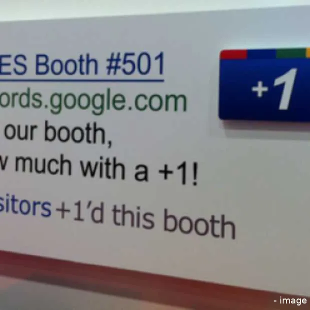 google 1 button in real life