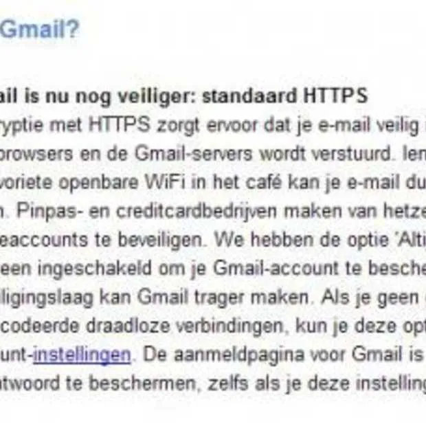 google beveiligt gmail beter