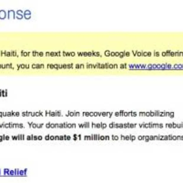 google crisis response