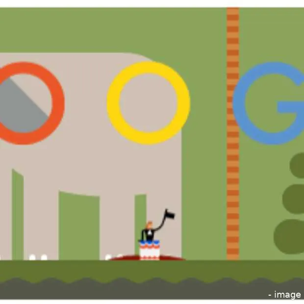 google doodle de eerste parachutesprong