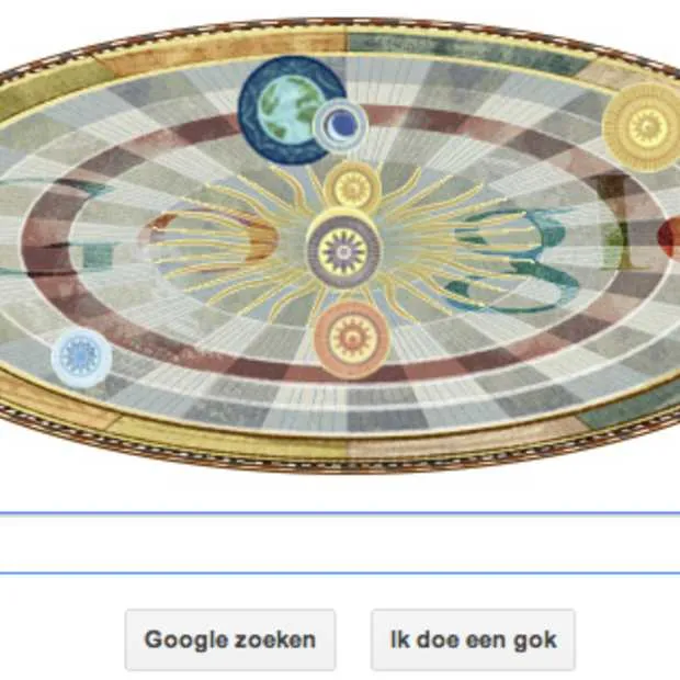 google doodle ter ere van nicolaus coper