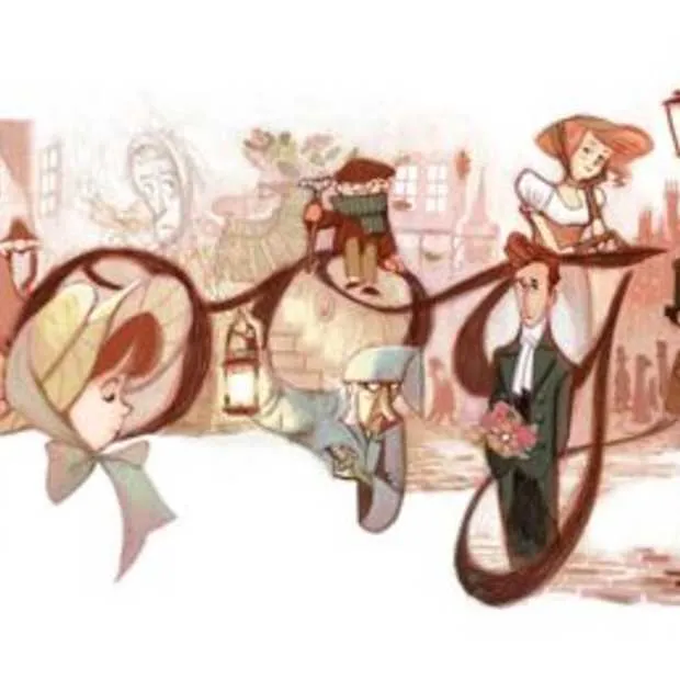 google doodle voor charles dickens