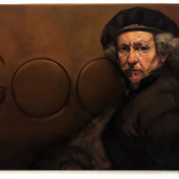 google herdenkt rembrandt met doodle