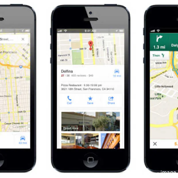 google maps keert terug op de iphone