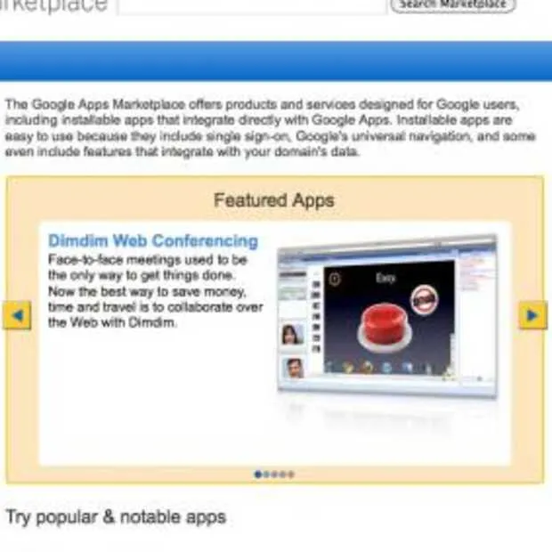 google opent apps marketplace