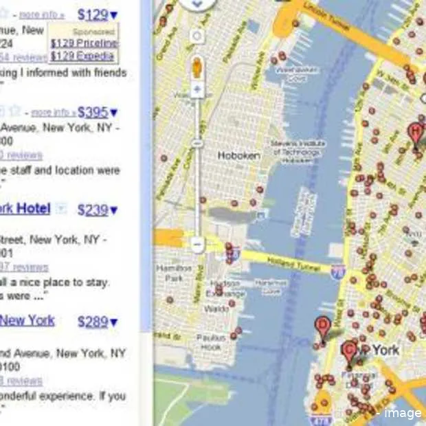 google stapt in de reis vertical