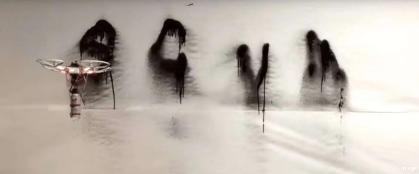 graffiti drone komt er aan