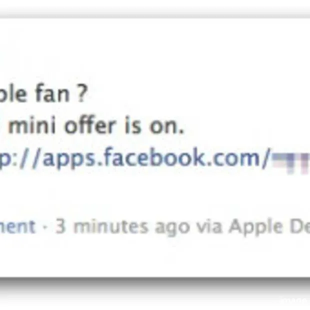 gratis ipad mini op facebook leidt naar