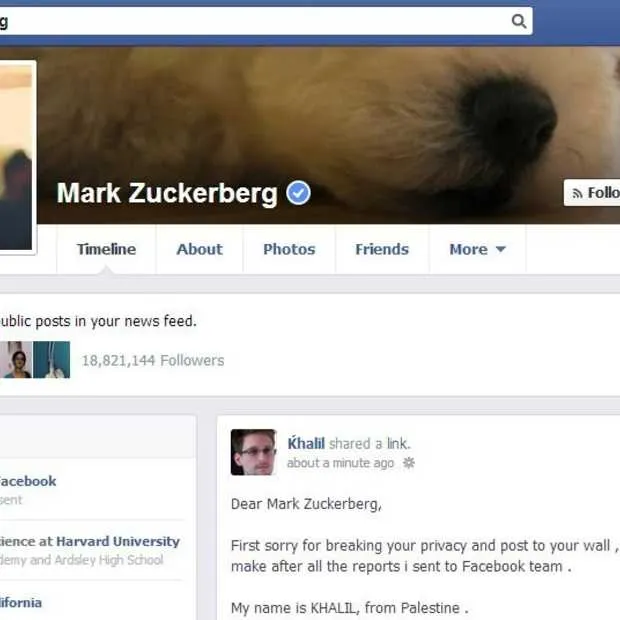 hacker hackt fb account van mark zuckerb