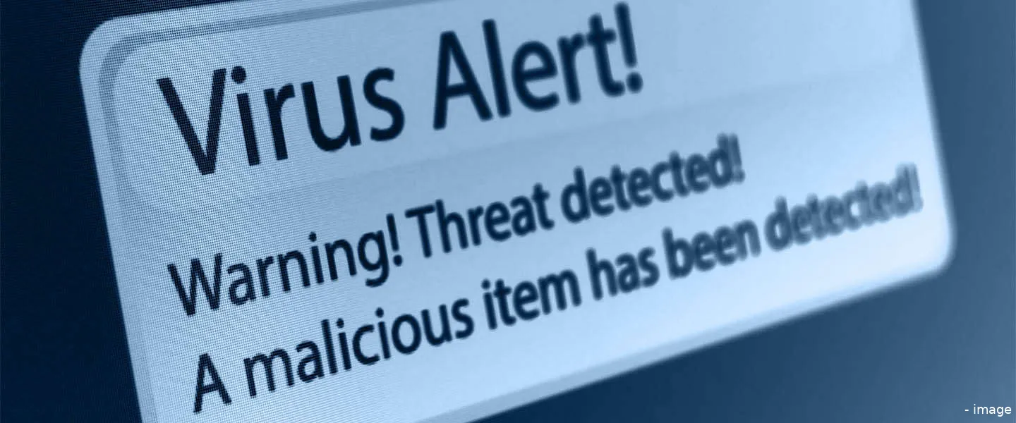 header malware virus alert