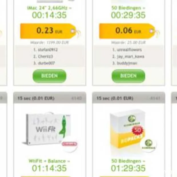 hebzucht wint bij bidrivals