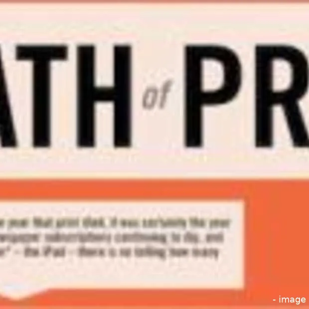 het einde van print infographic