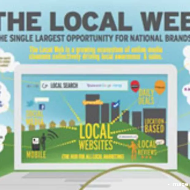 het lokale web infographic