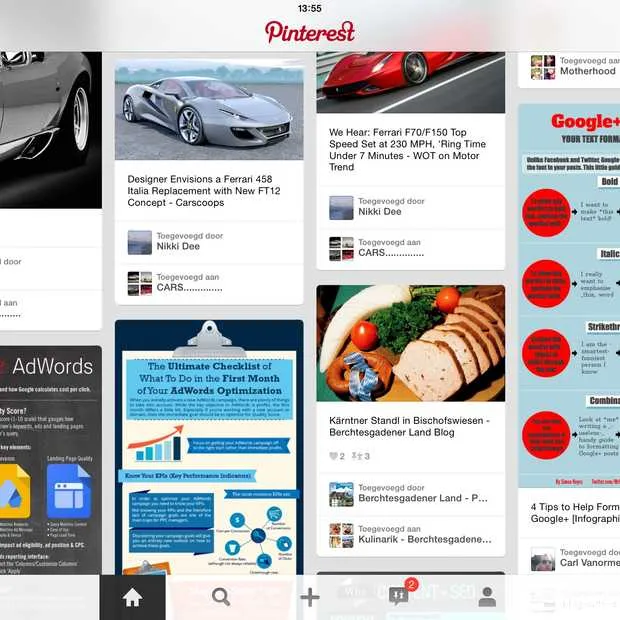 in totaal al meer dan 30 miljard pins op