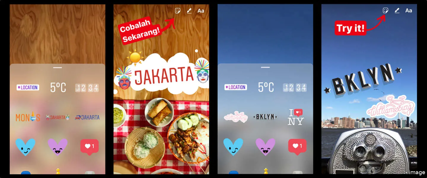 instagram geo stickers update