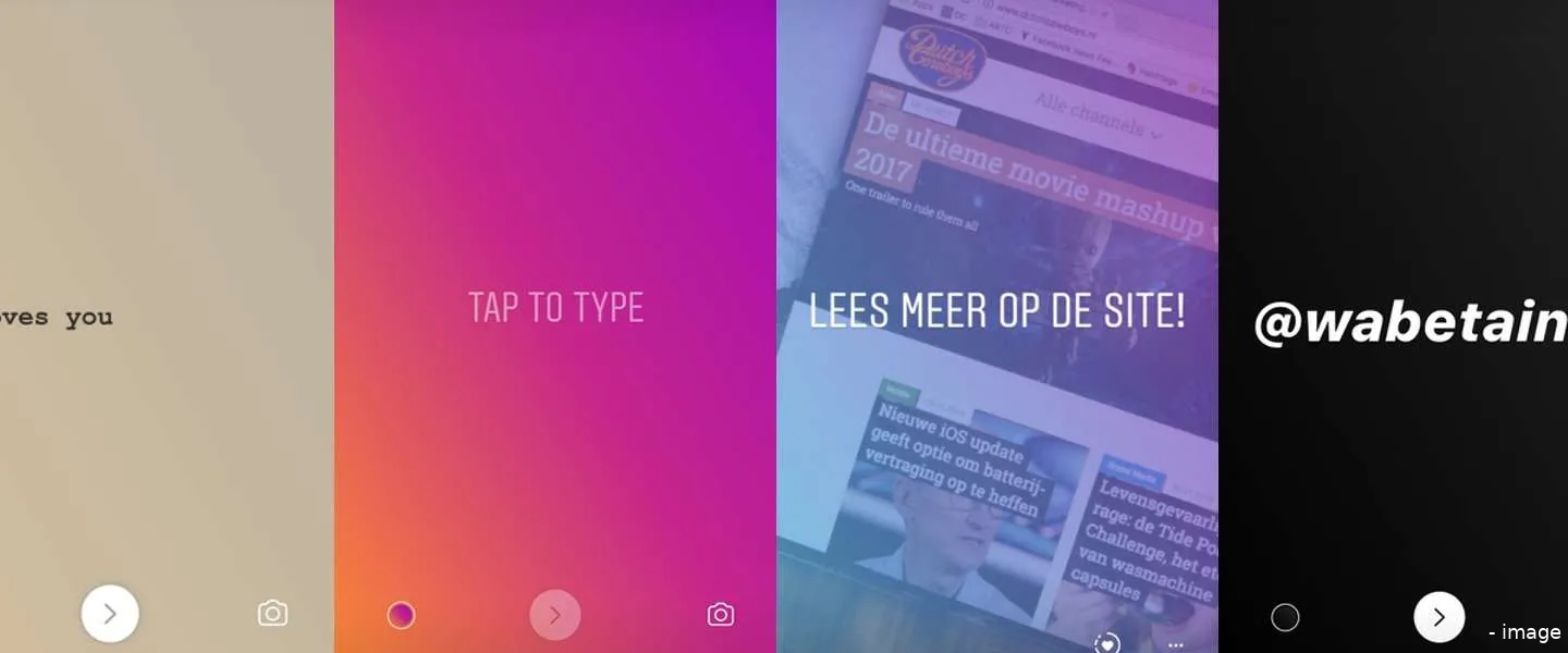 instagram tekst updates