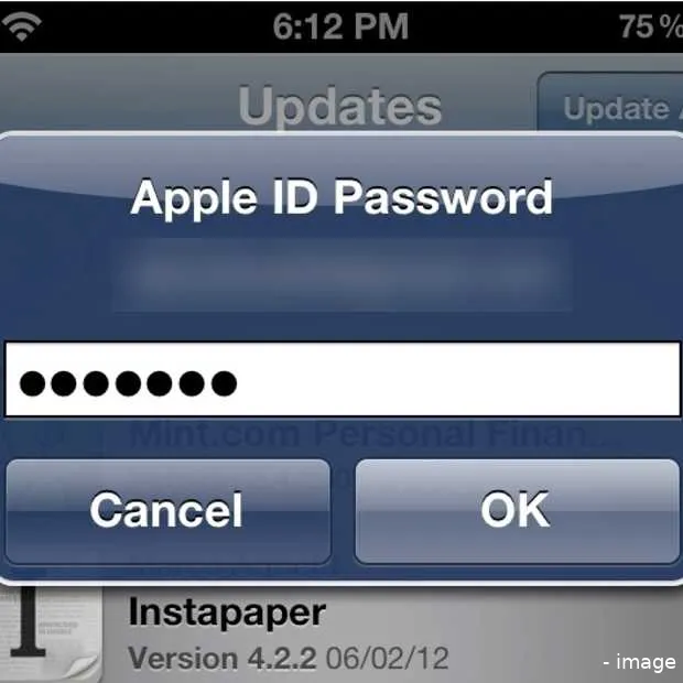 ios6 geen wachtwoord invullen bij downlo