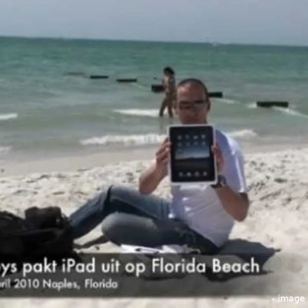 ipad uitpakparty florida beach
