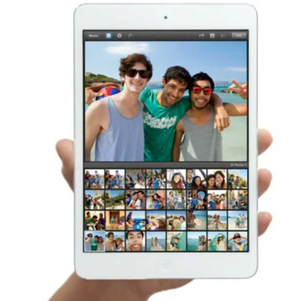 is de ipad mini wel echt met een hand va