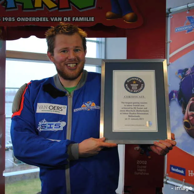 jesse moerkerk vestigt wereldrecord game